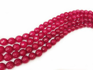 Jade Bead 6mm Round Facetted - by the strand(42729)