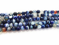 Agate-Blueberry Facetted 8mm(49997)