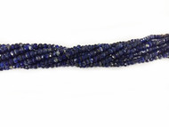 Lapis Bead Rondelle Facetted - by the strand(50301)