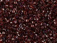 Miyuki Delica Seed Bead size 11/0 Dark Cranberry Red Transparent AB DB 1242(57062)