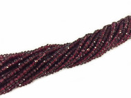 Garnet Facetted Rondelle 4mm Approx.(56947)