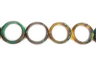Agate Rings-Green/Yellow-50mm(50149)