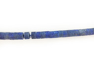 Lapis Bead Rondelle Flat - by the strand(49363)