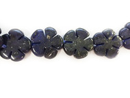 Lapis Bead Flower Shape - by the strand(50204)