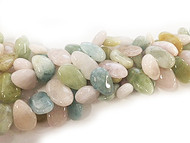 Mixed Beryl Bead Chips Flat Tumbled - by the strand(57493)
