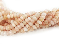 Morganite 8mm Rondelle Beads - by the strand(57488)