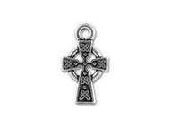 TierraCast Antique Silver Small Celtic Cross Charm each(20079)