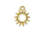 TierraCast Bright Gold Radiant Sun Charm each(20086)