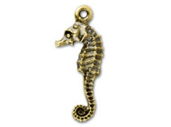 TierraCast Antique Gold Seahorse Charm each(20167)
