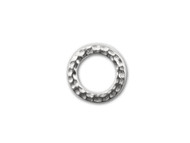 TierraCast Bright Rhodium Small Hammered Ring Link each 
