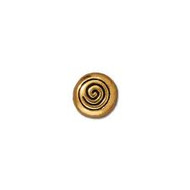 TierraCast Antique Gold Spiral Bead each 