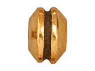 TierraCast Antique Gold Grooved Large Hole Bead each 
