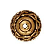 TierraCast Antique Gold Celtic  Bead Cap each 