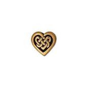 TierraCast Antique Gold Celtic Heart Bead each 