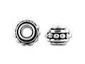 TierraCast Antique Silver Beaded Spacer 7mm Bead each 