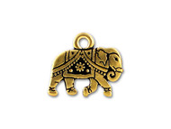 TierraCast Antique Gold Gita Elephant Charm - Each(21276)