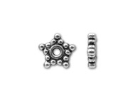 TierraCast 5mm Antique Silver Star Spacer Bead 100 pieces(21197)