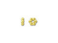 TierraCast 3mm Bright Gold Beaded Heishi Spacer Bead 100 pieces(21208)