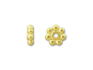 TierraCast 5mm Gold Beaded Heishi Spacer Bead 100 pieces(21214)