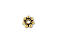 TierraCast 5mm Antique Gold Beaded Heishi Spacer Bead 100 pieces(21216)