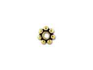 TierraCast 4mm Antique Gold Beaded Heishi Spacer Bead 100 pieces(21189)