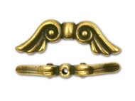 TierraCast Antique Gold Angel Wings Bead each(20408)