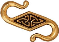TierraCast Antique Gold Celtic S-Hook Clasp each(20496)