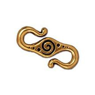 TierraCast Antique Gold Spiral S-Hook Clasp each(20498)