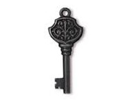 TierraCast Black Victorian Key Charm each(35260)