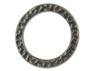 TierraCast Black Large Hammered Ring Link each(35278)