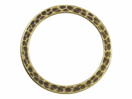 TierraCast 1" Antique Brass Hammered Ring Link each(35282)