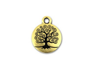 TierraCast Antique Gold Tree Of Life Charm each(35225)