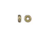 TierraCast 4mm Antique Brass Disk Heishi Spacer Bead 100 pieces(35189)
