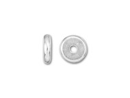 TierraCast 6mm Bright Silver Disk Heishi Spacer Bead  20 pieces(35192)