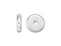 TierraCast 8mm Bright Silver Disk Heishi Spacer Bead each(35198)