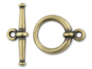 TierraCast Antique Brass Large Tapered Toggle Clasp Set each(35701)
