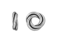 TierraCast 8mm Antique Silver Twisted Spacer Bead each(35667)