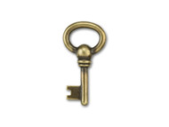 TierraCast Antique Brass Oval Key Charm each(35729)