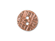TierraCast Antique Copper Round Coin Button each