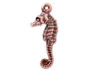 TierraCast Antique Copper Seahorse Charm each (47692)