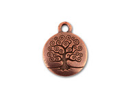 TierraCast Antique Copper Small Tree Of Life Charm each(47698)