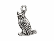 TierraCast Antique Silver Owl Charm each(47702)