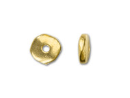 TierraCast 7mm Gold Nugget Heishi Spacer Bead 100 pieces