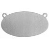 Metal Blank - Oval German Silver 25x12mm 24ga (w/2 rings)(31944)