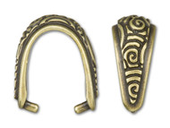 TierraCast Antique Brass Spiral Pinch Bail - Each(39242)