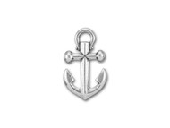 TierraCast Antique Silver Small Anchor Pendant Charm each(42126)