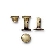 TierraCast 4mm Antique Brass Rivet Set 100 pieces(42091)