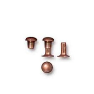 TierraCast 4mm Antique Copper Brass Rivet Set 10 pieces(42090)