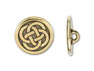 TierraCast Antique Gold Celtic Knot Button each(55436)