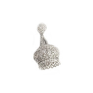 Crown Silver-Plated Copper Pendant with Cubic Zirconias 30mm